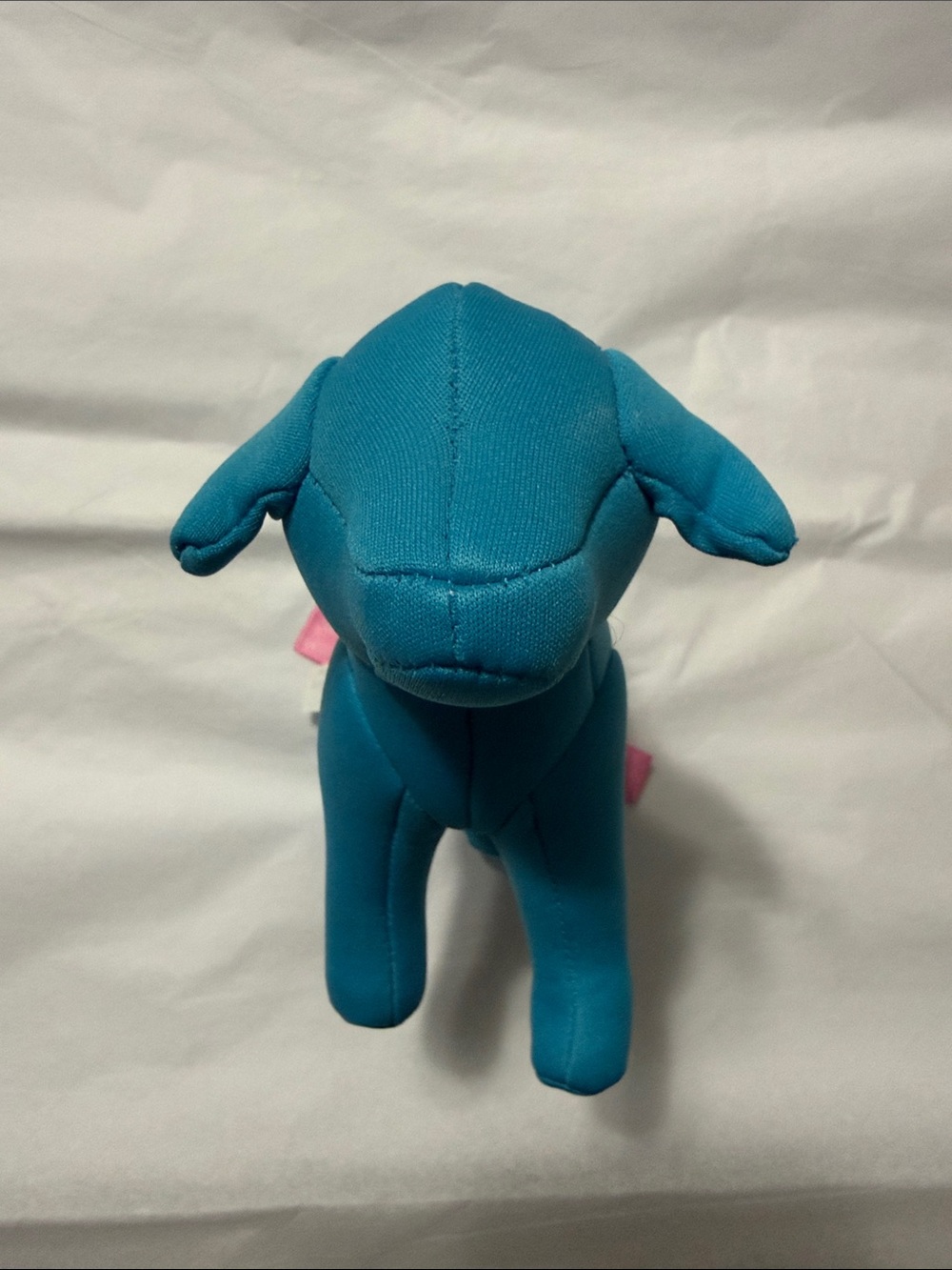 PINK Victoria's Secret Teal Plush Dog w/White PINK Logo - Picture 3 of 5